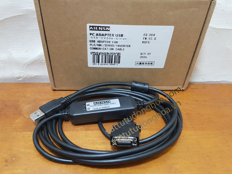 Cáp lập trình cổng Peripheral PLC Omron USB-CV500-CIF01