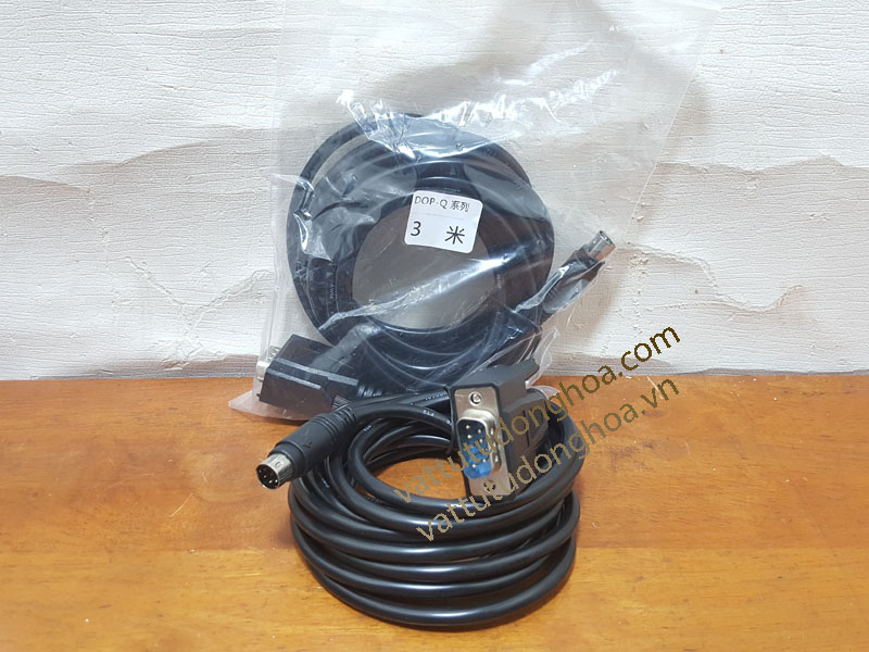 Cáp HMI Delta DOP-B & PLC Mitsubishi DOP-Q 3M