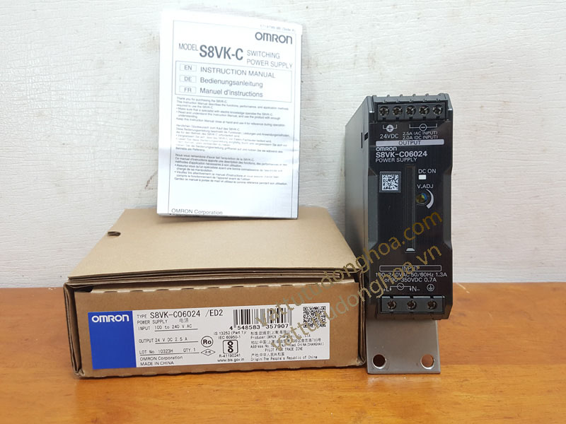 Nguồn Xung Omron 24VDC 2.5A S8VK-C06024/ED2